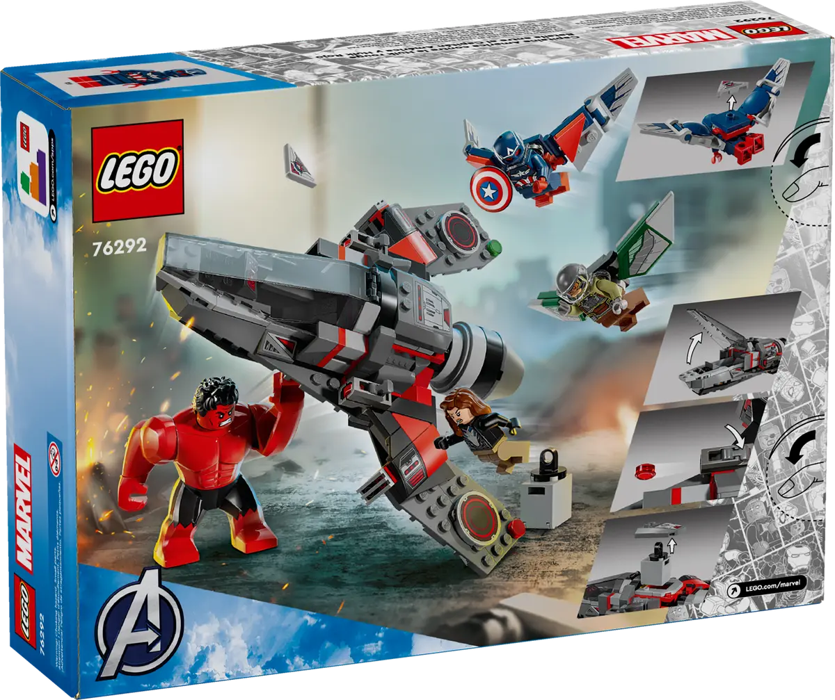 LEGO MARVEL 76292 CAPTAIN AMERICA VS. RED HULK BATTLE