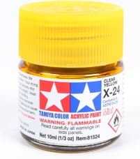 TAMIYA ACRYLIC MINI X-24 CLEAR YELLOW