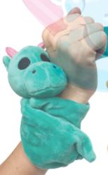 LOVE'EMS GREEN DRAGON SNAP PLUSH BAND