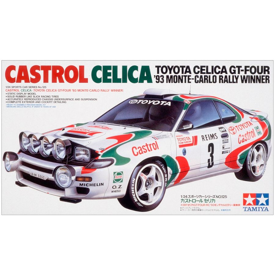 TAMIYA CASTROL CELICA 1:24 GT FOUR MODEL KIT