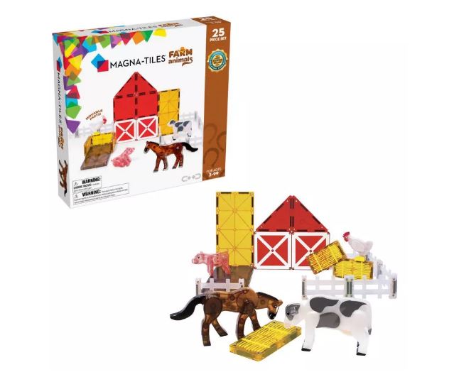 MAGNA-TILES FARM ANIMALS 25 PIECE SET