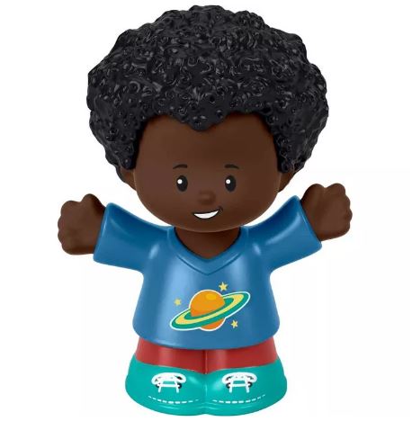 FISHER PRICE LITTLE PEOPLE SINGLE PACK - BOY IN GALAXY T-SHIRT