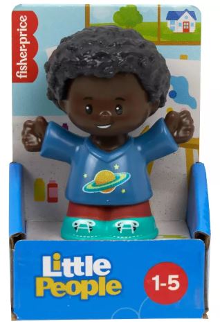 FISHER PRICE LITTLE PEOPLE SINGLE PACK - BOY IN GALAXY T-SHIRT