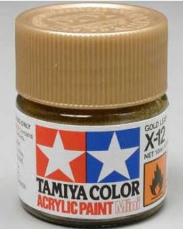 TAMIYA ACRYLIC PAINT MINI X-12 - GOLD LEAF