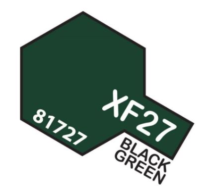 TAMIYA ACRYLIC PAINT MINI XF-27 BLACK GREEN