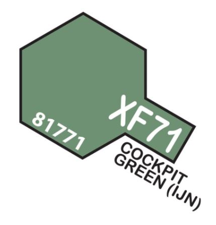 TAMIYA ACRYLIC PAINT MINI XF-71 COCKPIT GREEN (IJN)