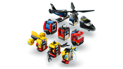 LEGO CITY 60462 HELICOPTER FIRE TRUCK AND SUBMARINE REMIX