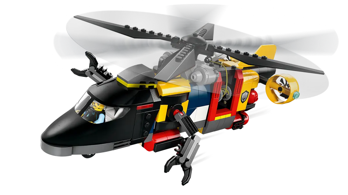 LEGO CITY 60462 HELICOPTER FIRE TRUCK AND SUBMARINE REMIX