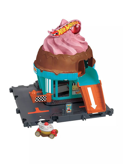 HOT WHEELS CITY DOWNTOWN ICE CREAM SWIRL PLAYSET