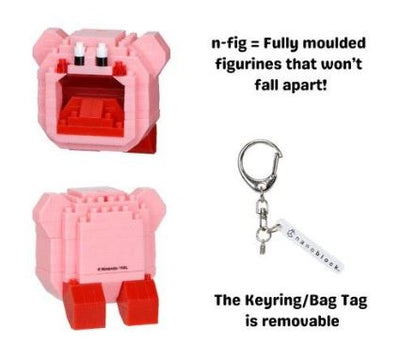 NANOBLOCK N-FIG BAG CLIP - KIRBY INHALE