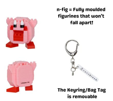 NANOBLOCK N-FIG BAG CLIP - KIRBY INHALE MINI