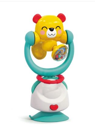 HOLA - 2 IN 1 HIGH CHAIR TOYS & BABY RATTLE - KUNG FU BEAR