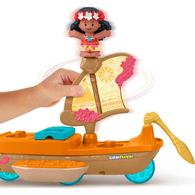 FISHER PRICE - LITTLE PEOPLE DISNEY PRINCESS MOANA AND MAUI'S CANOE