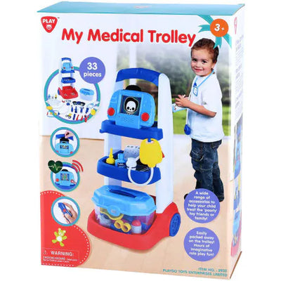 PLAYGO MY MEDICAL TROLLEY B/O