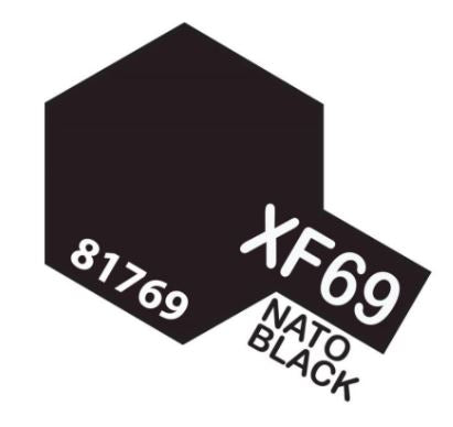 TAMIYA ACRYLIC PAINT MINI XF-69 NATO BLACK