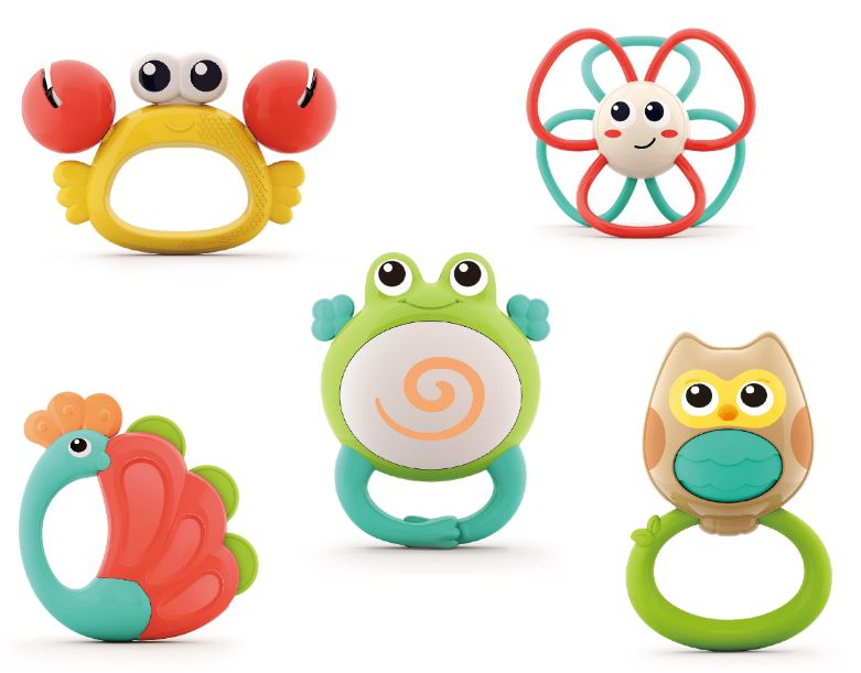 HOLA- ANIMAL ORCHESTRA RATTLE 5PC