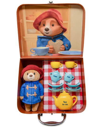 PADDINGTON BEAR - TV PADINGTON SOFT TOY AND TEA SET IN SUITCASE