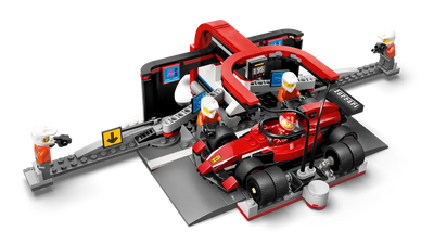 LEGO CITY 60443 F1 PIT STOP AND PIT CREW WITH FERRARI CAR