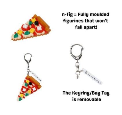 NANOBLOCK N-FIG BAG CLIP - FOOD PIZZA