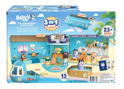 BLUEY - 3-IN-1 TRANSFORMING PLANE PLAYSET