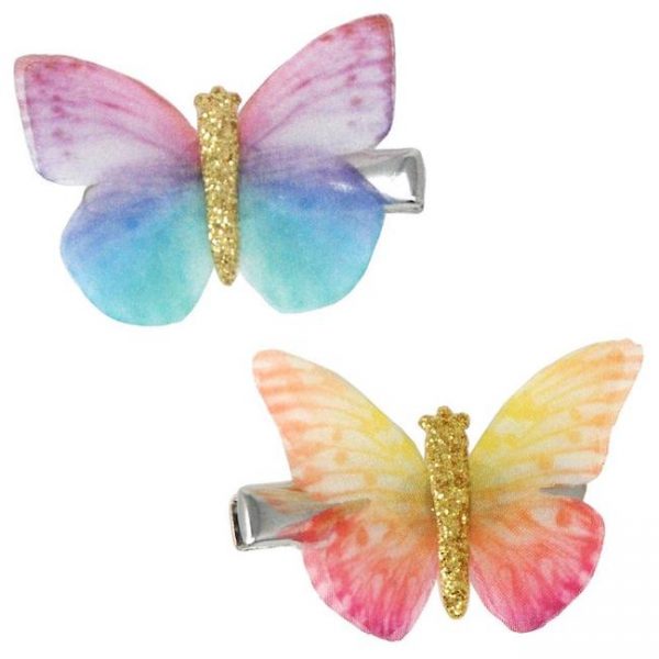 BUTTERFLY BURST HAIR CLIP PAIR