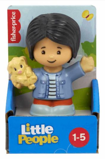 FISHER PRICE LITTLE PEOPLE SINGLE PACK - GIRL WITH PUPPY