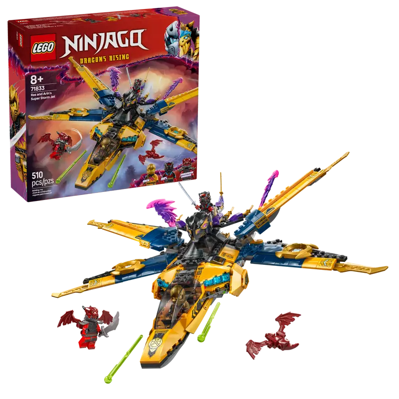 LEGO 71833 NINJAGO RAS AND ARINS SUPER STORM JET