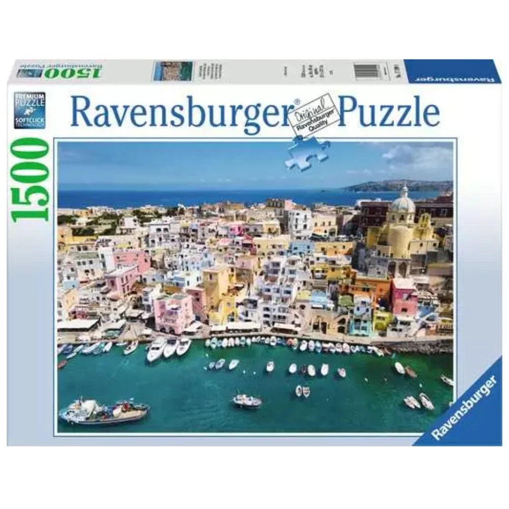 RAVENSBURGER 175994 - COLOURFUL PROCIDA ITALY - 1500 PIECE PUZZLE