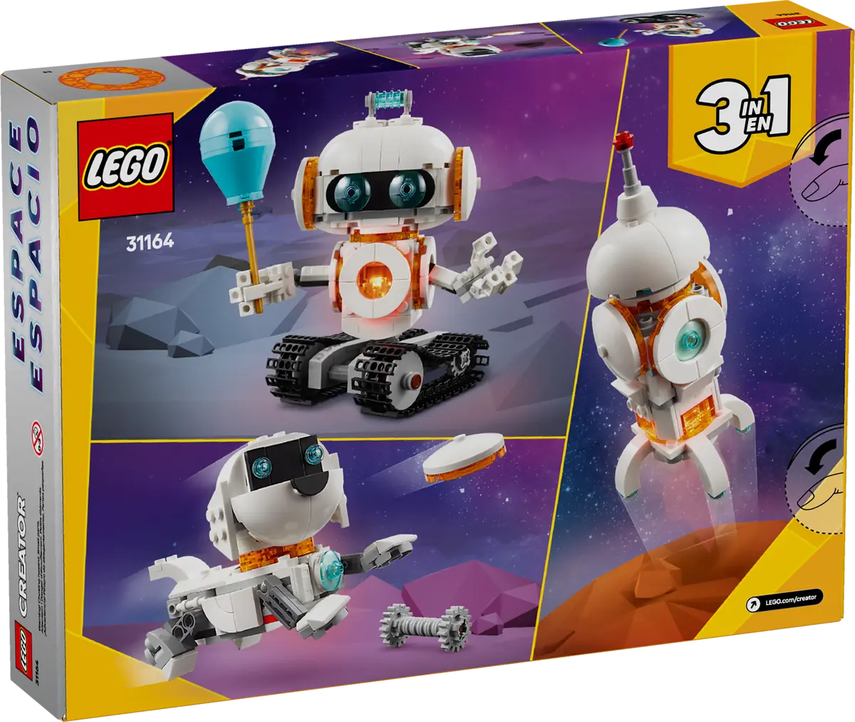 LEGO CREATOR 31164 SPACE ROBOT 3 IN 1