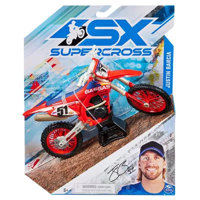 SUPERCROSS 1:10 DIE CAST COLLECTOR MOTORCYCLE - JUSTIN BARCIA 51