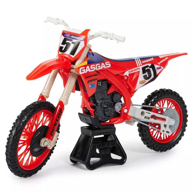 SUPERCROSS 1:10 DIE CAST COLLECTOR MOTORCYCLE - JUSTIN BARCIA 51