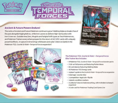 POKEMON TCG SCARLET AND VIOLET TEMPORAL FORCES ELITE TRAINER PACK