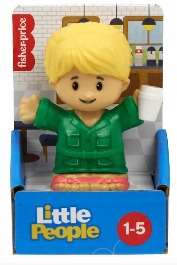 FISHER PRICE LITTLE PEOPLE SINGLE PACK - GIRL HOLDING COFFEE