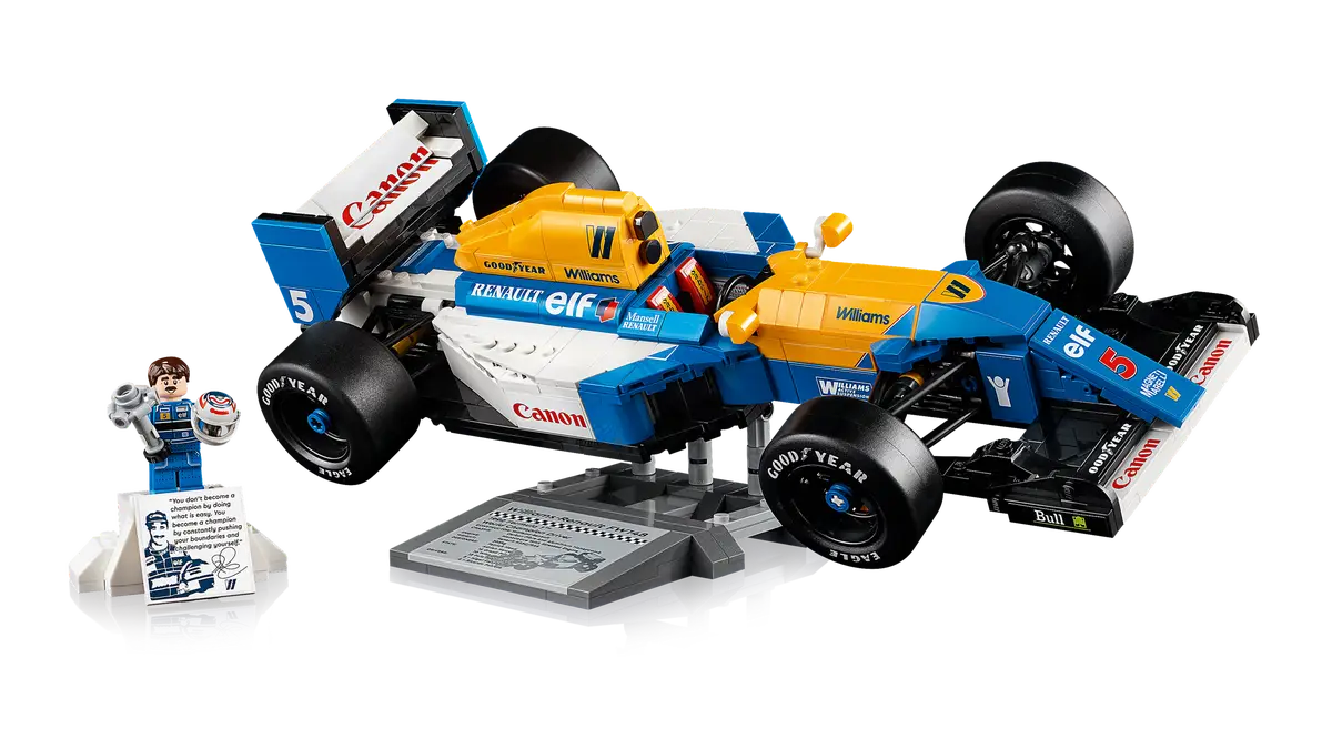 LEGO ICONS 10353 WILLIAMS RACING FW14B & NIGEL MANSELL