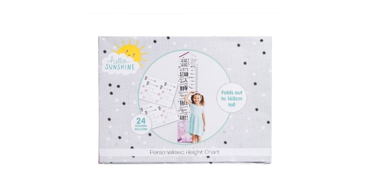 HELLO SUN SHINE HEIGHT CHART | Toyworld Frankston | Toyworld Frankston