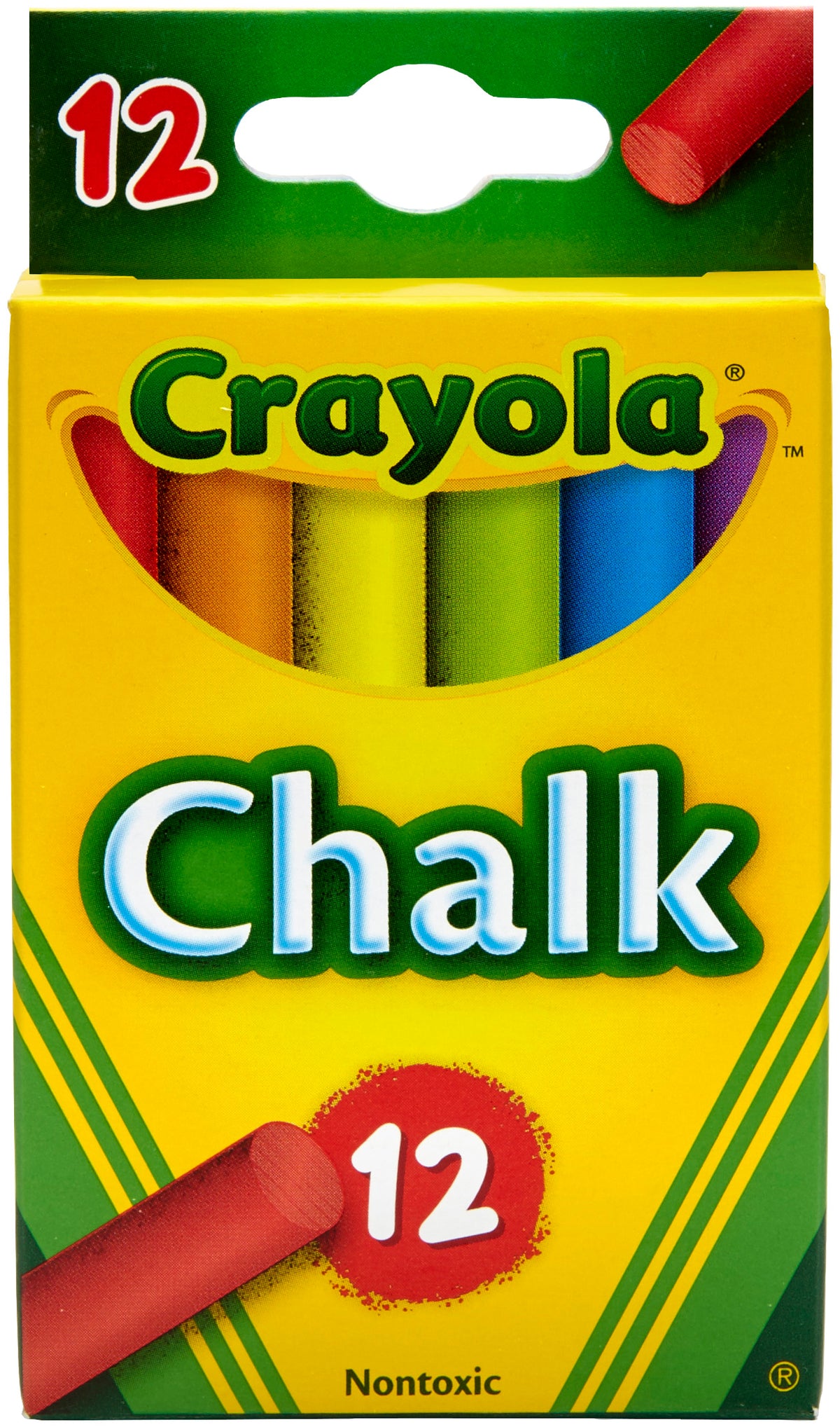 12 CHALK STICKS ASSORTED COLOURS | Toyworld Frankston | Toyworld Frankston