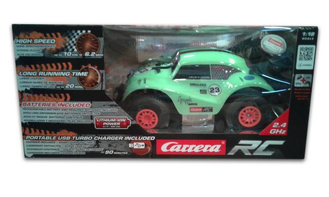 CARRERA RC 1:18 VW BEETLE GREEN OFF-ROAD 2.4 GH | CARRERA | Toyworld Frankston