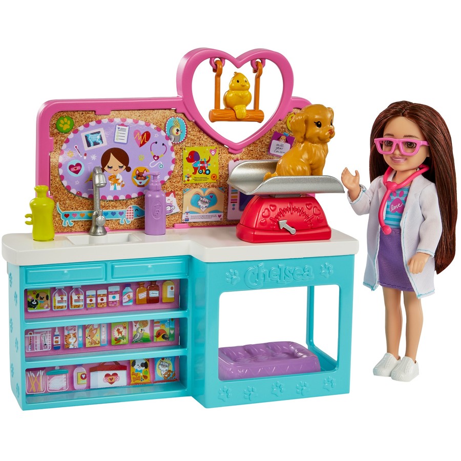 BARBIE CHELSEA DOLL AND PLAYSET - VET