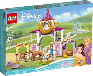 LEGO 43195 DISNEY PRINCESS BELLE AND RAPUNZELS ROYAL STABLES