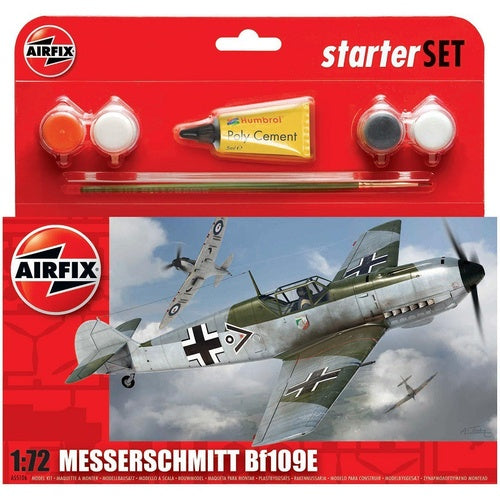 AIRFIX MESSERSCHMITT BF109E-3 STARTER KIT