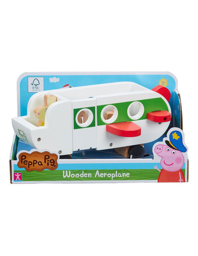 PEPPAS WOOD PLAY AEROPLANE AND FIGURE