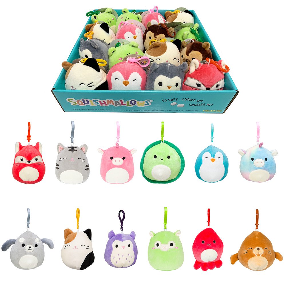 SQUISHMALLOWS 3.5 INCH CLIP ON ASSORTMENT - Toyworld Frankston