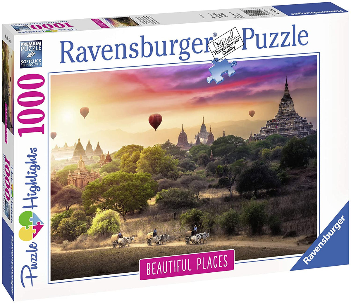 RAVENSBURGER - HOT AIR BALLOONS OVER MYANMAR 1000PC | RAVENSBURGER | Toyworld Frankston