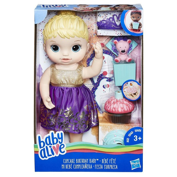 BABY ALIVE CUPCAKE BIRTHDAY BABY - BLONDE | BABY ALIVE | Toyworld Frankston