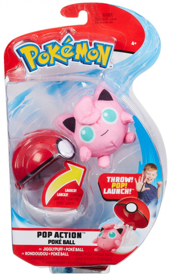 POKEMON POP ACTION POKEBALL JIGGLYPUFF - Toyworld Frankston