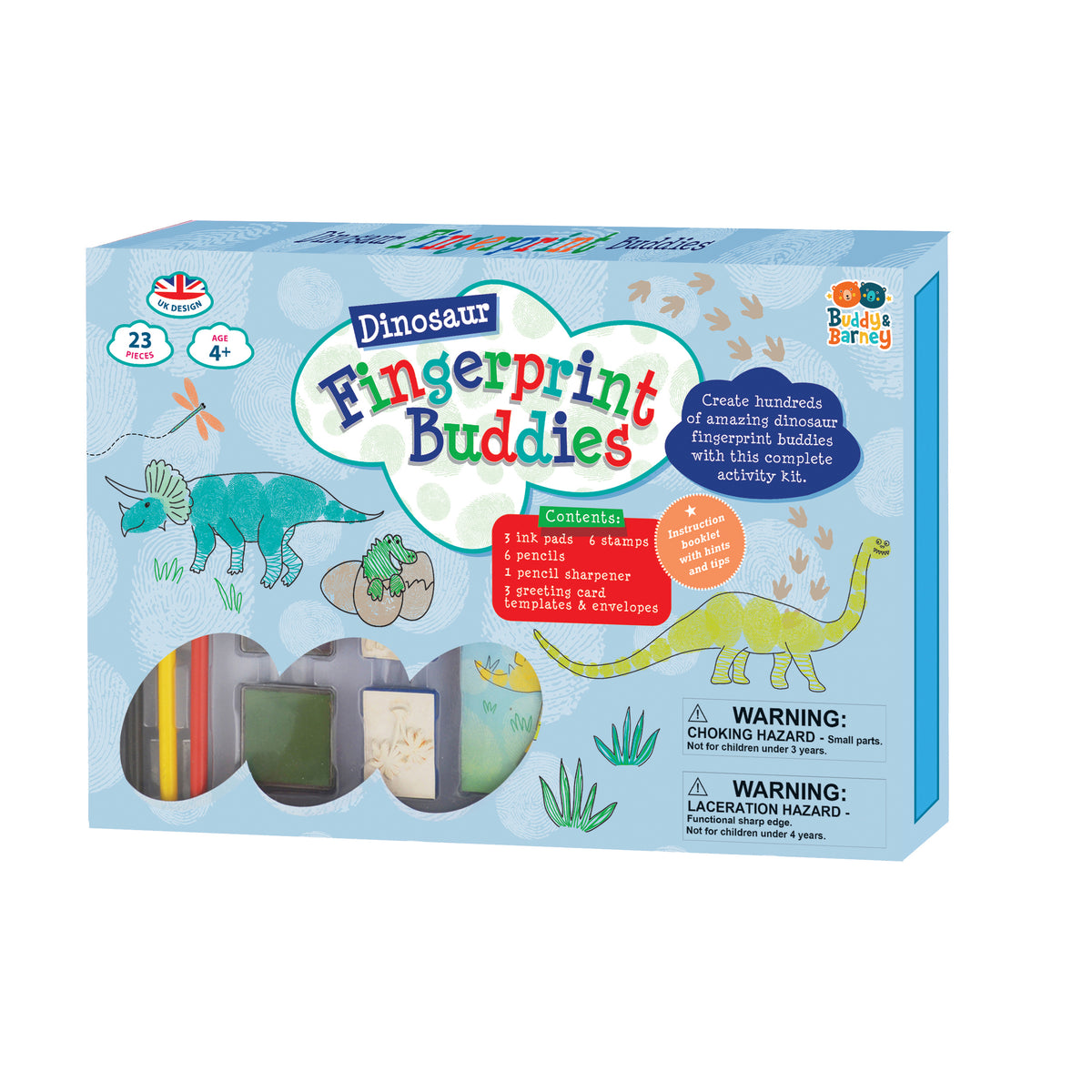 FINGERPRINT BUDDIES DINOSAUR - SINGLE DRAW