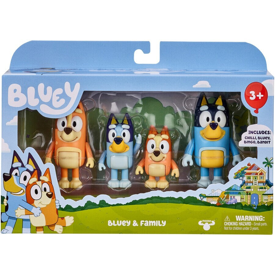 BLUEY FIGURE 4 PACK | Toyworld Frankston | Toyworld Frankston