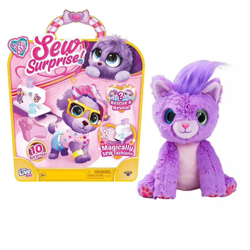 LITTLE LIVE PETS: SCRUFF-A-LUVS SEW SURPRISE FASHION PLUSH PURPLE