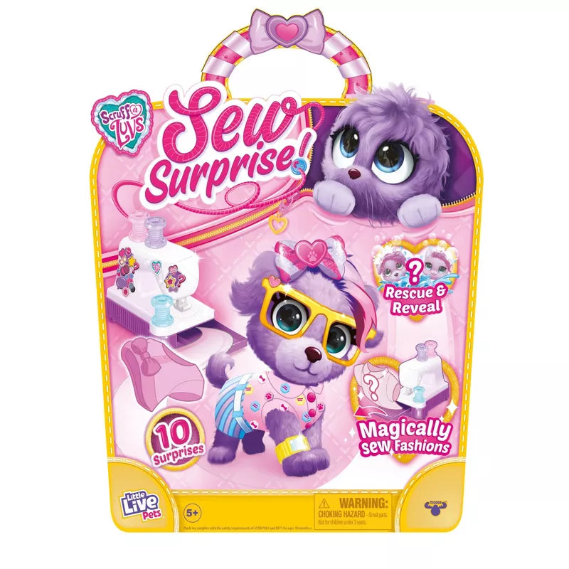 LITTLE LIVE PETS: SCRUFF-A-LUVS SEW SURPRISE FASHION PLUSH PURPLE