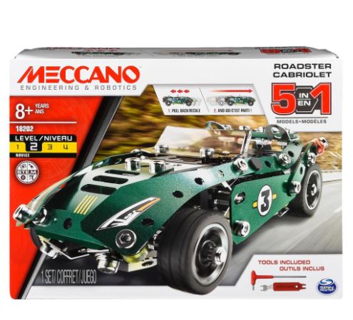 MECCANO 5 MODEL PULL BACK ROADSTER CABRIOLET